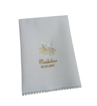 Asciugamani battesimale colomba