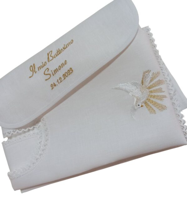 BAT0001-5-1 Camicina battesimo colomba custodia