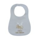 BAV0003 Bavetta battesimo colomba e personalizzata
