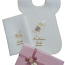 BAT0009 Angelo in ginocchio con colomba rosa