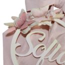 FIOC0005-2 Fiocco Nascita con 3 farfalle e nome in legno
