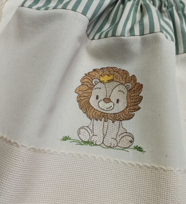 SAC00001 Sacca nascita con bavetta leoncino 4