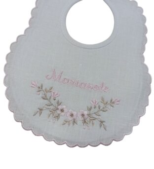 Bavetta con fiori rosa chiaro2