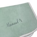 Asciugamano bambù con nome verde1