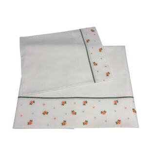 Lenzuolo carrozzina con fiorellini