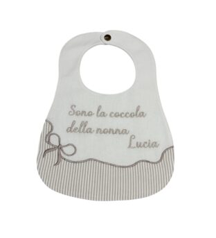 Bavetta personalizzata con dedica